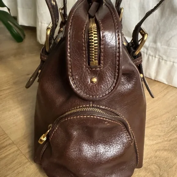 Vintage Marc Jacob Brown Patti Satchel Leather Bag - Picture 7 of 16